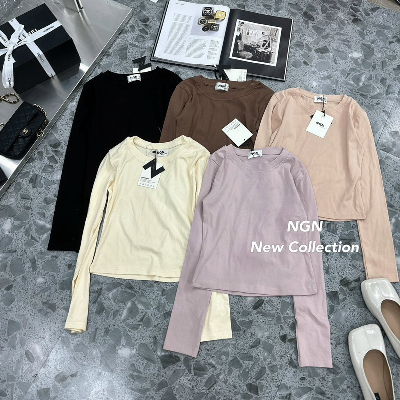 Áo Thun Dài Tay Ôm Sát Body Kim Anh Bùi