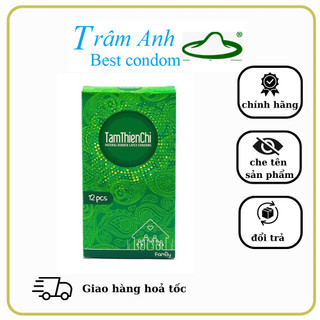 Bao cao su Tâm Thiện Chí Family mỏng trơn hộp 12 chiếc