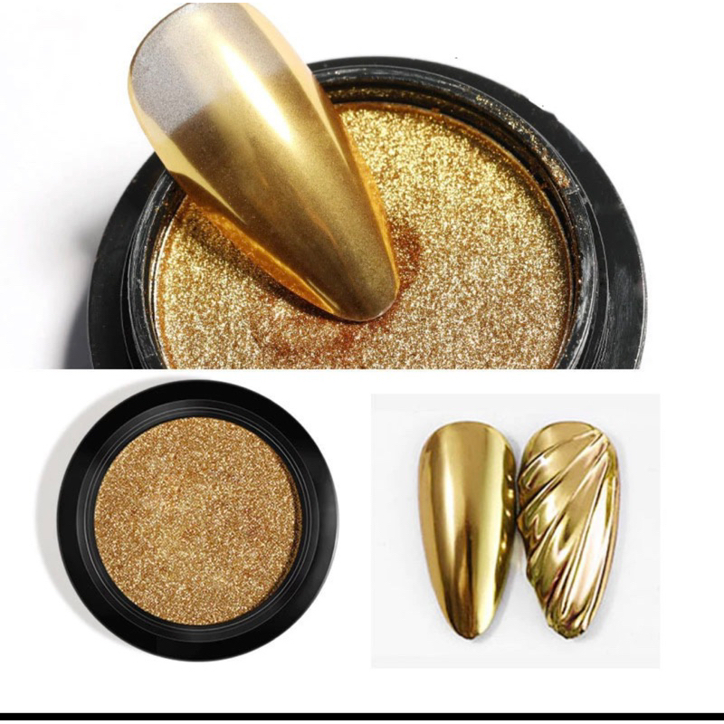 Tráng gương vàng bạc siêu sáng lẻ hũ Nail HN