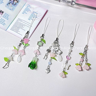 Móc khoá khu vườn sau cơn mưa 🌷🌧️ keyring flower keychain / dây treo điện thoại, binder, collectbook / style hàn