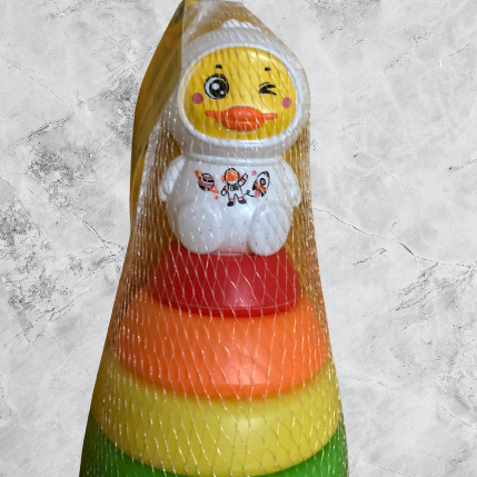 Tháp vịt phi hành gia 11 chi tiết đa sắc