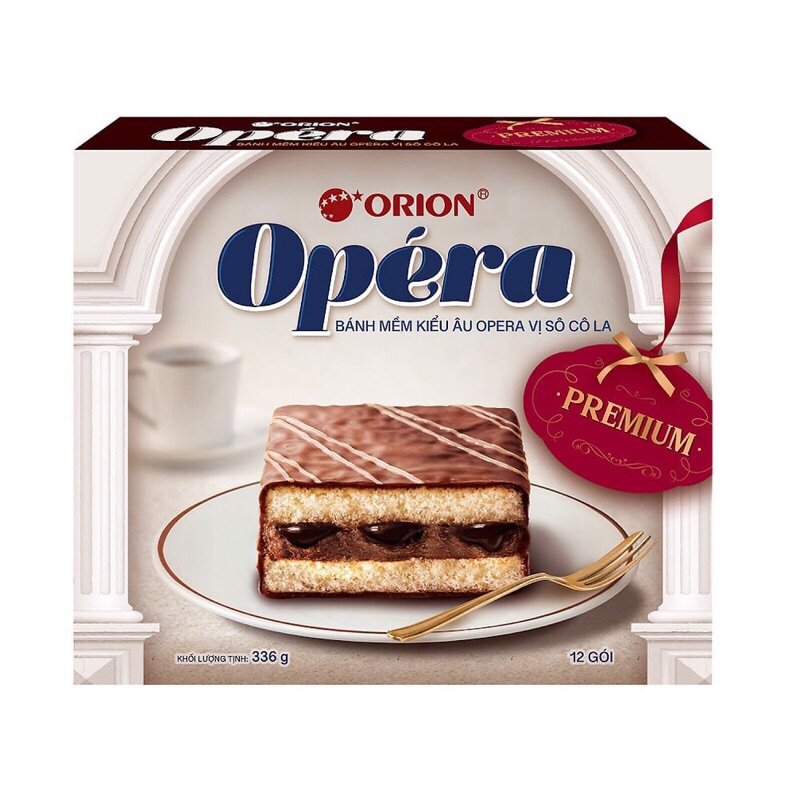 Bánh mềm Orion Opera vị socola 12p hộp 336g