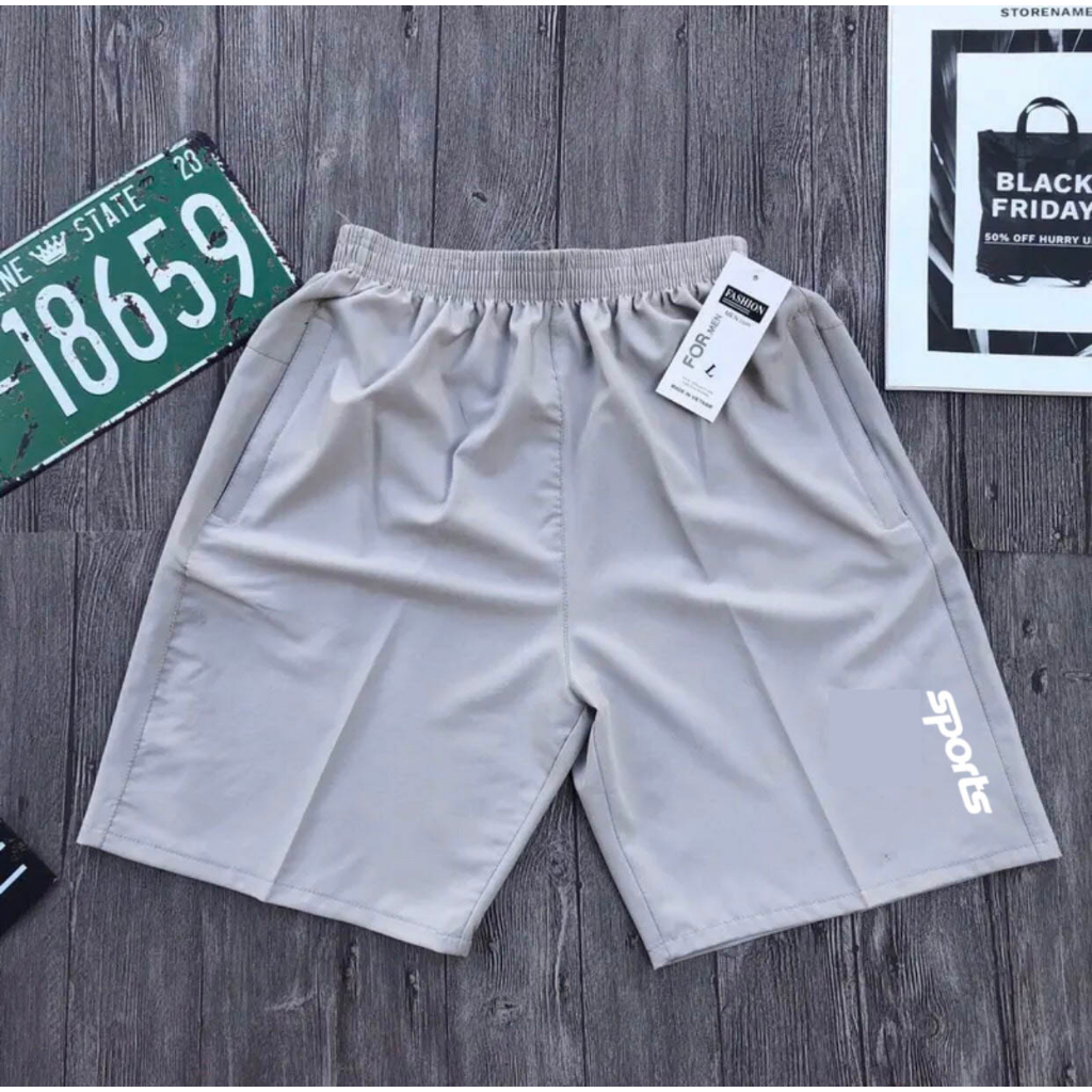 Quần đùi nam thể thao, mặc nhà, co giãn, có big size từ 40 đến 90kg, chất vải gió mềm mịn, THÔNG THOÁNG. Mã: Q9