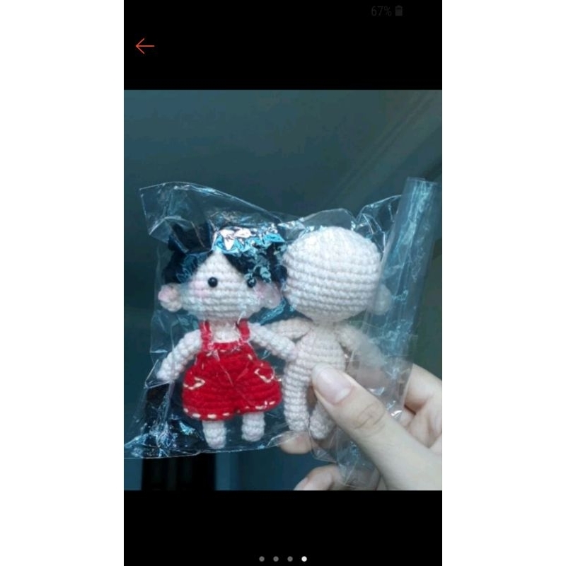 Móc doll mini theo yêu cầu 10cm