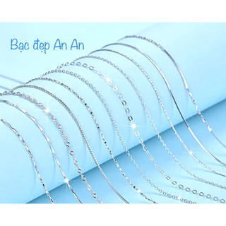 Dây chuyền bạc nữ vòng cổ nữ bạc đẹp An An dây máy, dây chuyền bạc 925