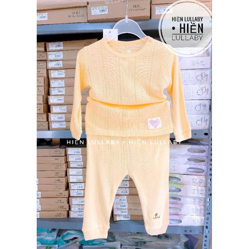 Bộ dài tay Lullaby chất bambo cho bé trai, bé gái