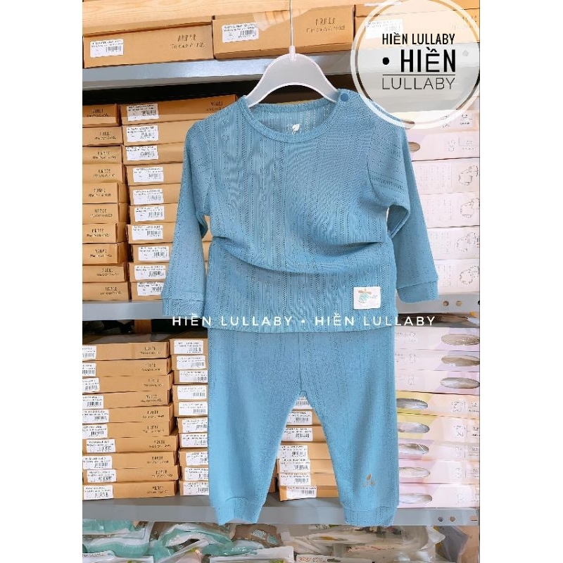 Bộ dài tay Lullaby chất bambo cho bé trai, bé gái