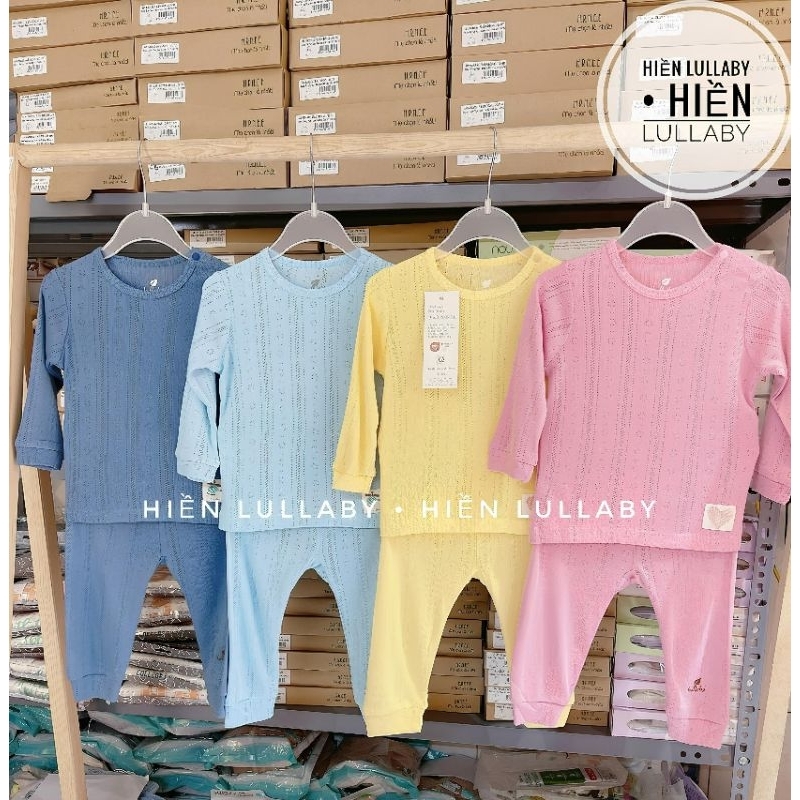Bộ dài tay Lullaby chất bambo cho bé trai, bé gái