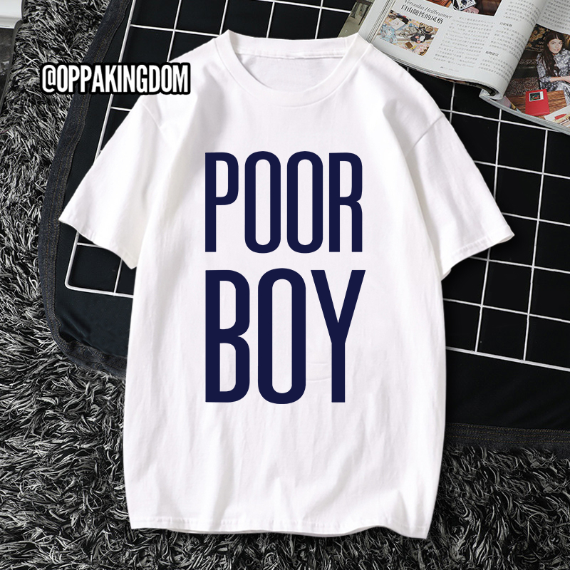 Áo thun tay ngắn Poor Girl, Poor Boy giống FirstKhaotung, Book Kasidet Only Friend