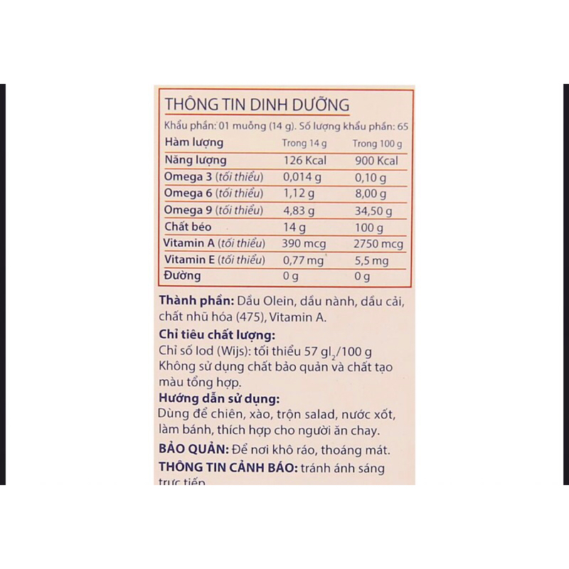 Dầu Happy Koki chai 1l