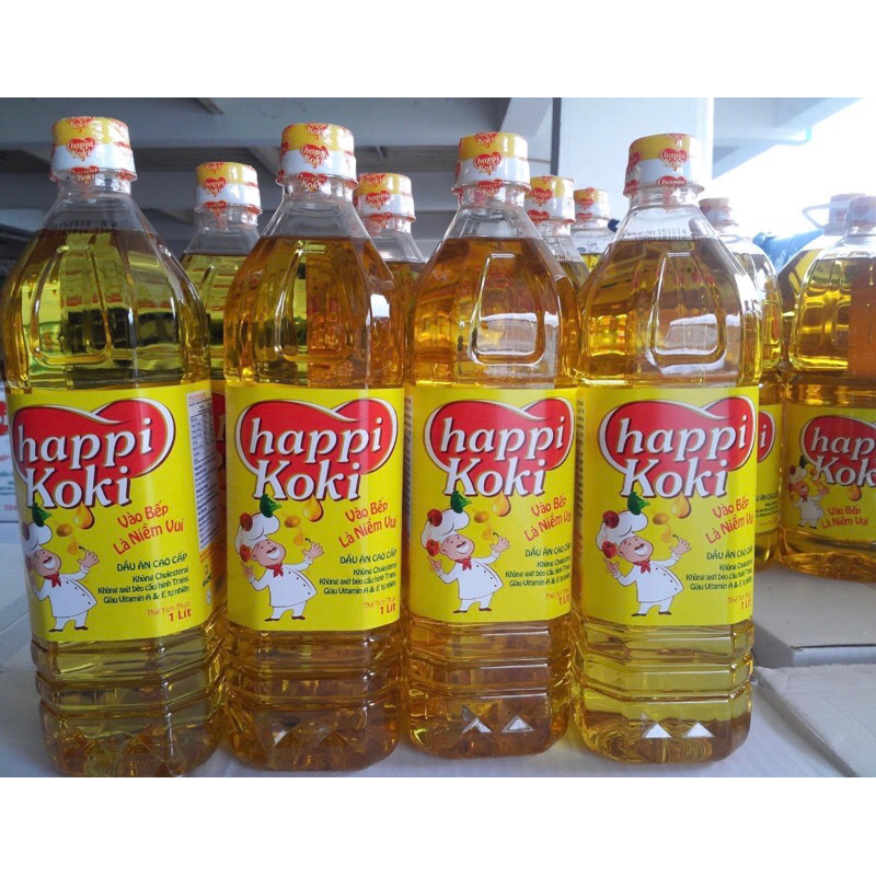 Dầu Happy Koki chai 1l