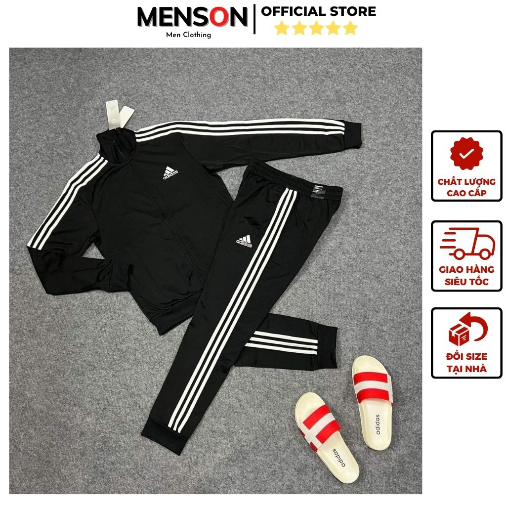 Đồ bộ nam Adidas dài tay dày dặn siêu ấm form đẹp Menson MD22 Set bộ thu đông nam thể thao đẹp 2023 Hàng Cao Cấp