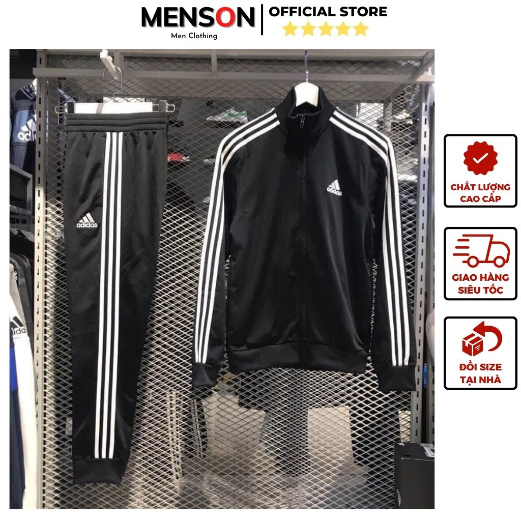 Đồ bộ nam Adidas dài tay dày dặn siêu ấm form đẹp Menson MD22 Set bộ thu đông nam thể thao đẹp 2023 Hàng Cao Cấp