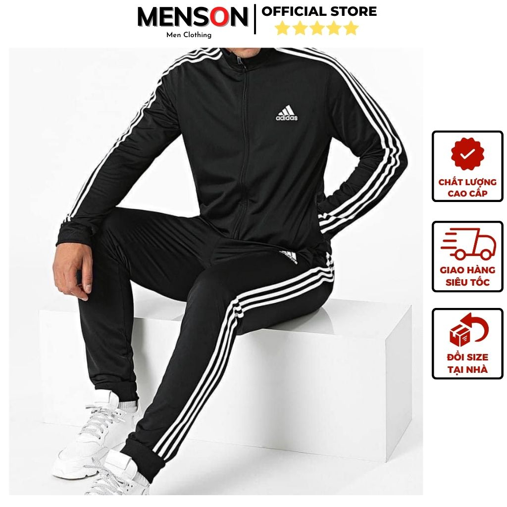 Đồ bộ nam Adidas dài tay dày dặn siêu ấm form đẹp Menson MD22 Set bộ thu đông nam thể thao đẹp 2023 Hàng Cao Cấp