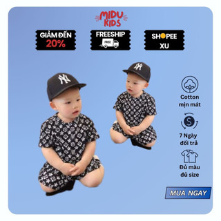 Quần áo trẻ em, bộ quần áo cho bé trai 0-3-5 tuổi chất cotton cao cấp co giãn đa chiều MIDUKID