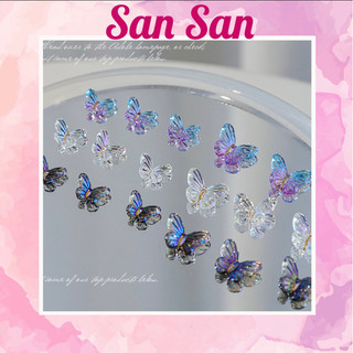 Charm bướm xà cừ trang trí móng
