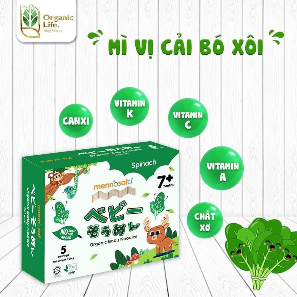 Mì Rau Củ Hữu Cơ Cho Bé MenNoSato  date 8/2025