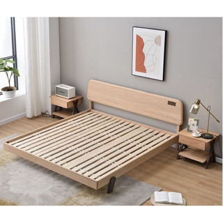 Giường gỗ thông xuất khẩu - có sơn PU