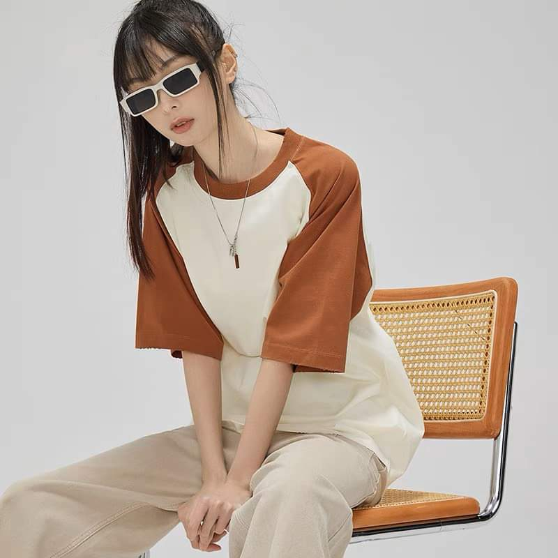 Áo Thun Raglan Local Brand LeeUni Form Rộng Nam Nữ Chất Vải 100% Cotton 250GSM