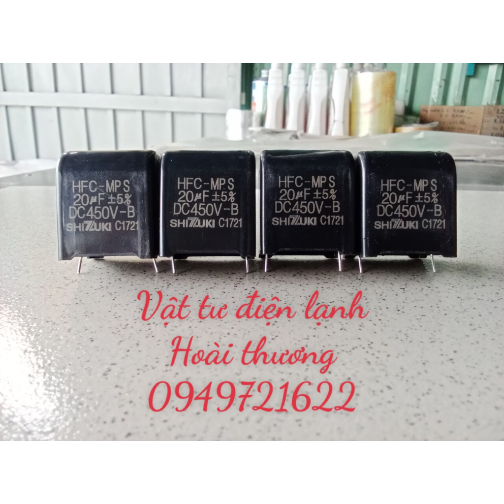 TỤ 20uf 450VDC shizuki chính hãng loại tốt