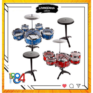 Bộ trống jazz drum 5 trống có ghế cho bé