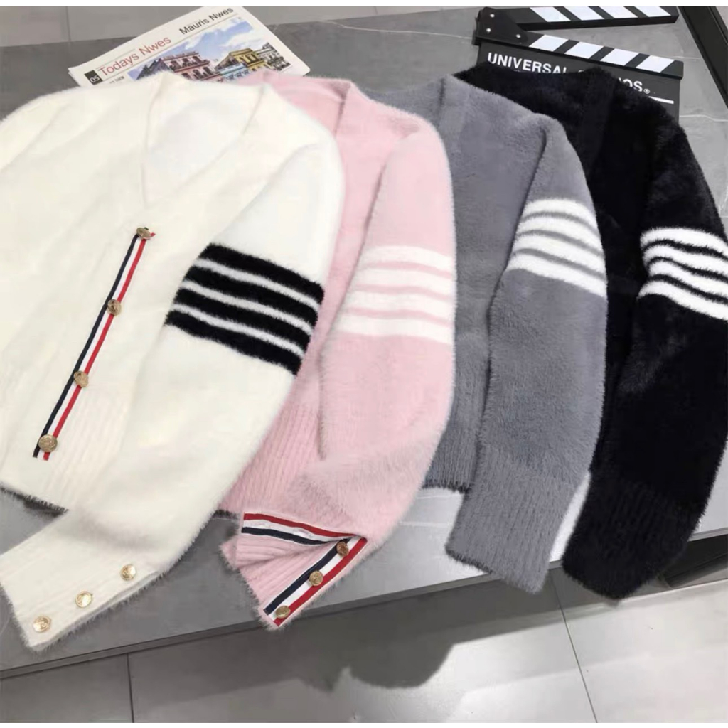 Áo Khoác Len Thom Lông Thỏ ,Khuy Tay ,Mịn Màng ,T1160