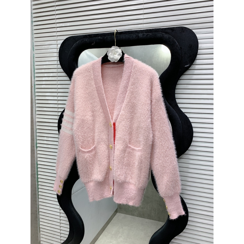 Áo Khoác Len Thom Lông Thỏ ,Khuy Tay ,Mịn Màng ,T1160