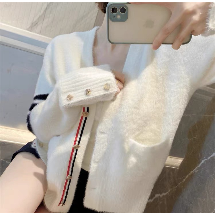 Áo Khoác Len Thom Lông Thỏ ,Khuy Tay ,Mịn Màng ,T1160