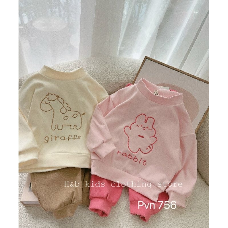 Bộ nỉ nhung cho bé