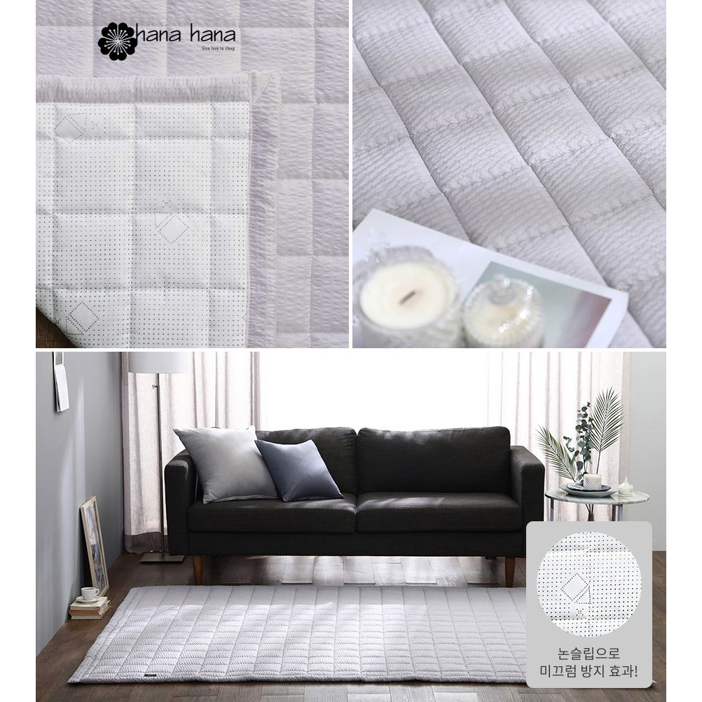 Tấm Trải Sàn Ngủ Cho Bé HANA HANA The Basic Rug Nhập Khẩu Hàn Quốc Kháng Khuẩn Giặt Máy Dễ Dàng