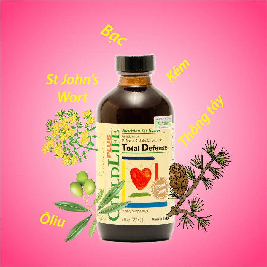 ChildLife Total Defense - Siro Tăng Cường Sức Đề Kháng Cho Trẻ (Chai 237ml)