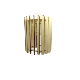 Đèn gỗ akz- diy vỏ gỗ