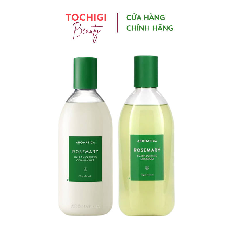 Dầu Gội/ Dầu Xả Hương Thảo Ngăn Rụng Tóc Aromatica Rosemary Scalp Scaling Shampoo
