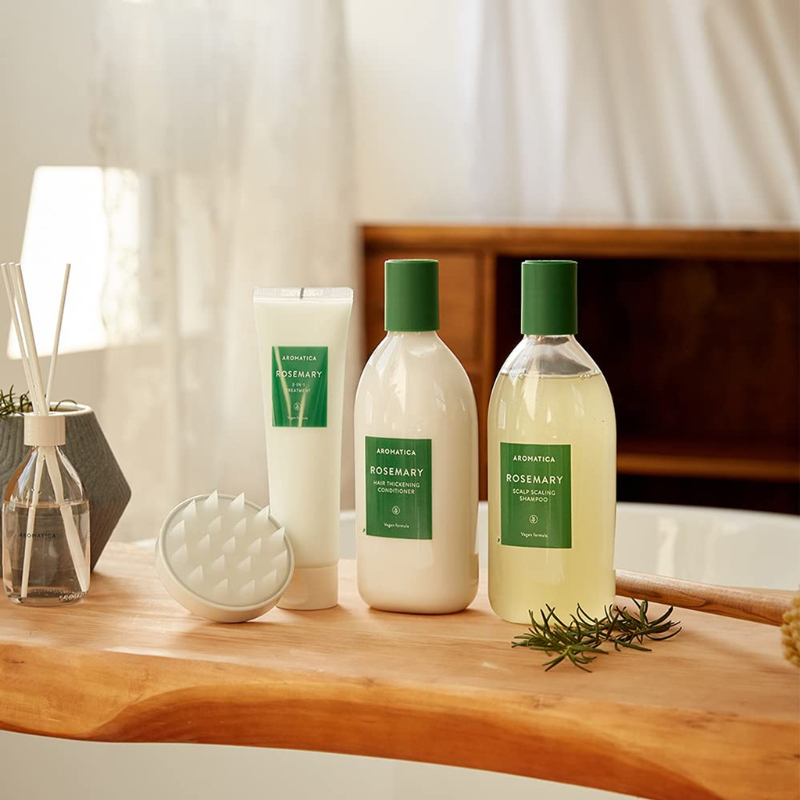 Dầu Gội/ Dầu Xả Hương Thảo Ngăn Rụng Tóc Aromatica Rosemary Scalp Scaling Shampoo