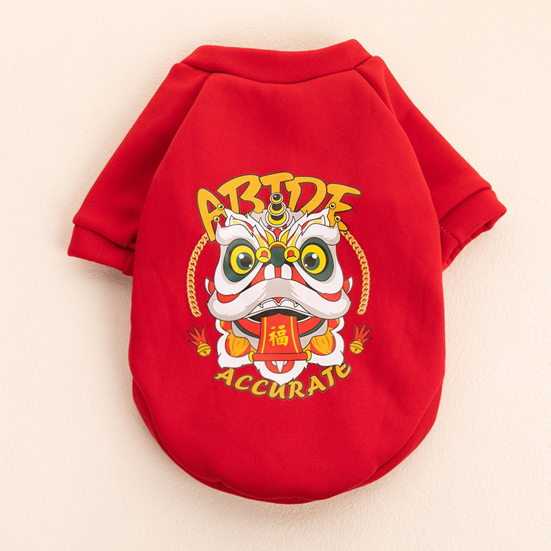 Áo Tết Cho Chó, Áo Tết Cho Mèo, Áo Tết Cho Thú Cưng Chất Nỉ