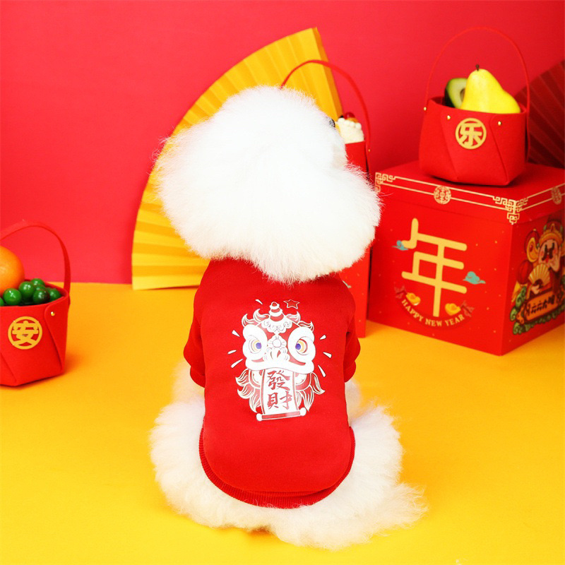Áo Tết Cho Chó, Áo Tết Cho Mèo, Áo Tết Cho Thú Cưng Chất Nỉ