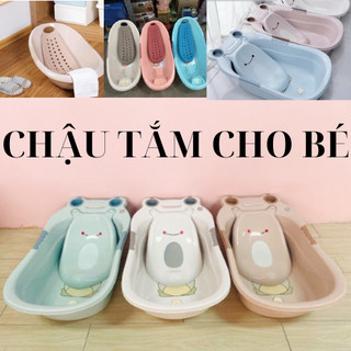 Chậu tắm ếch cho bé đa năng dễ dàng sử dụng phù hợp cho trẻ nhỏ có van thoát nước tiên lợi