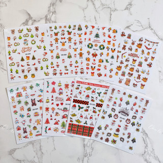 Sticker noel dán móng tay nail