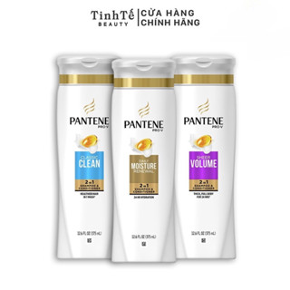 Dầu xả&gội 2in1 ngăn gãy rụng tóc dưỡng ẩm da đầu làm dày tự nhiên Pantene Pro V 375ml chính hãng Mỹ nhiều mùi hương