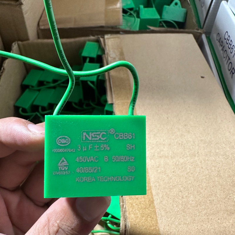 Tụ Vuông Xanh NSC - Tụ Quạt Vuông Hàng Sịn ! BH 12Thang