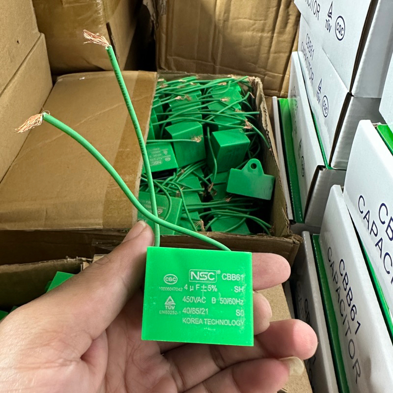 Tụ Vuông Xanh NSC - Tụ Quạt Vuông Hàng Sịn ! BH 12Thang