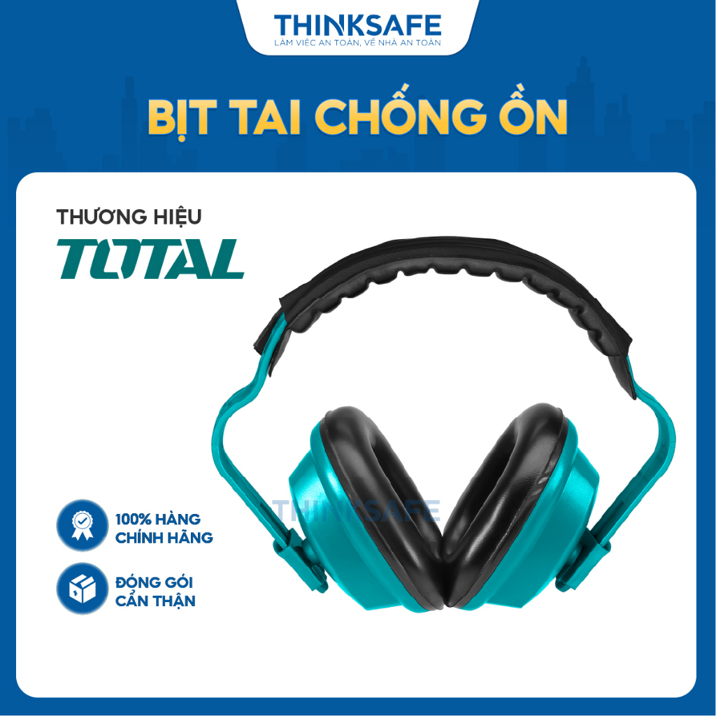 Tai nghe chống ồn TOTAL TSP701 miếng bọt xốp mềm giảm âm 24dB thân vỏ có độ cứng cao chụp tai chống ồn bảo vệ khứu giác