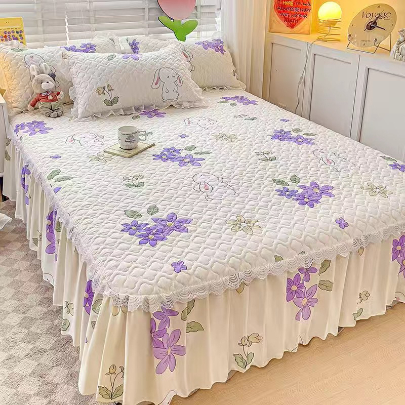 Ga phủ giường phong cách, hoạ tiết decor siêu xinh