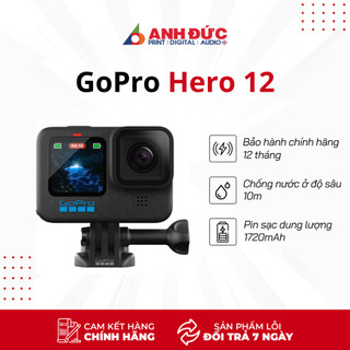 Máy quay hành động gopro hero 12 black - hàng chính hãng bh 12 tháng 1 đổi 1