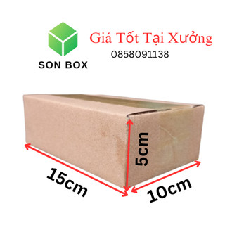 Hộp carton, thùng carton 15x10x5 hộp đóng hàng, hộp cod