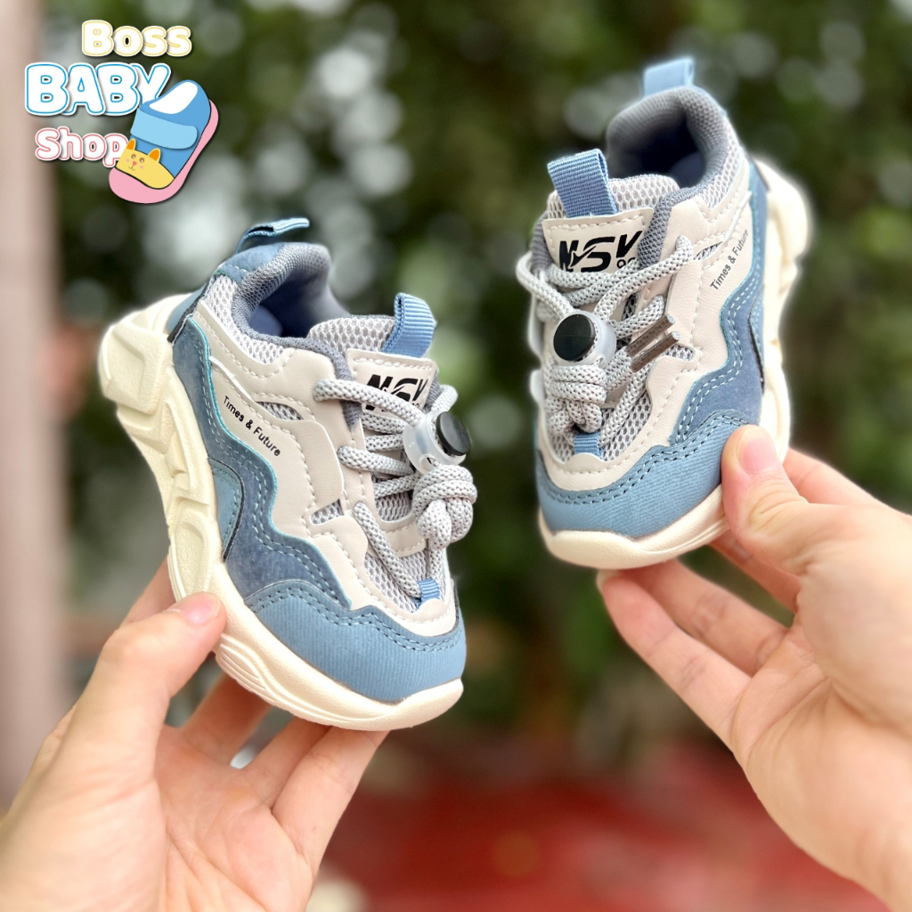 Giày Thể Thao Cho Bé Trai Từ 1 Đến 10 Tuổi Phong Cách Thời Trang Năng Động Thoáng Khí