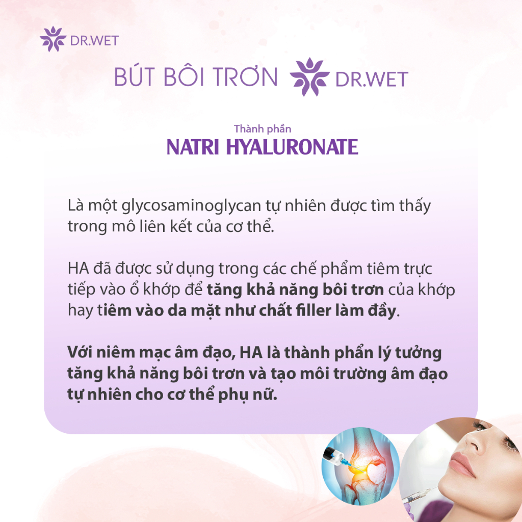 Bôi Trơn Dr.Wet Đũa Thần Hỗ Trợ Dưỡng Ẩm, Bôi Trơn, Giảm Ma Sát 3 Cái/Hộp