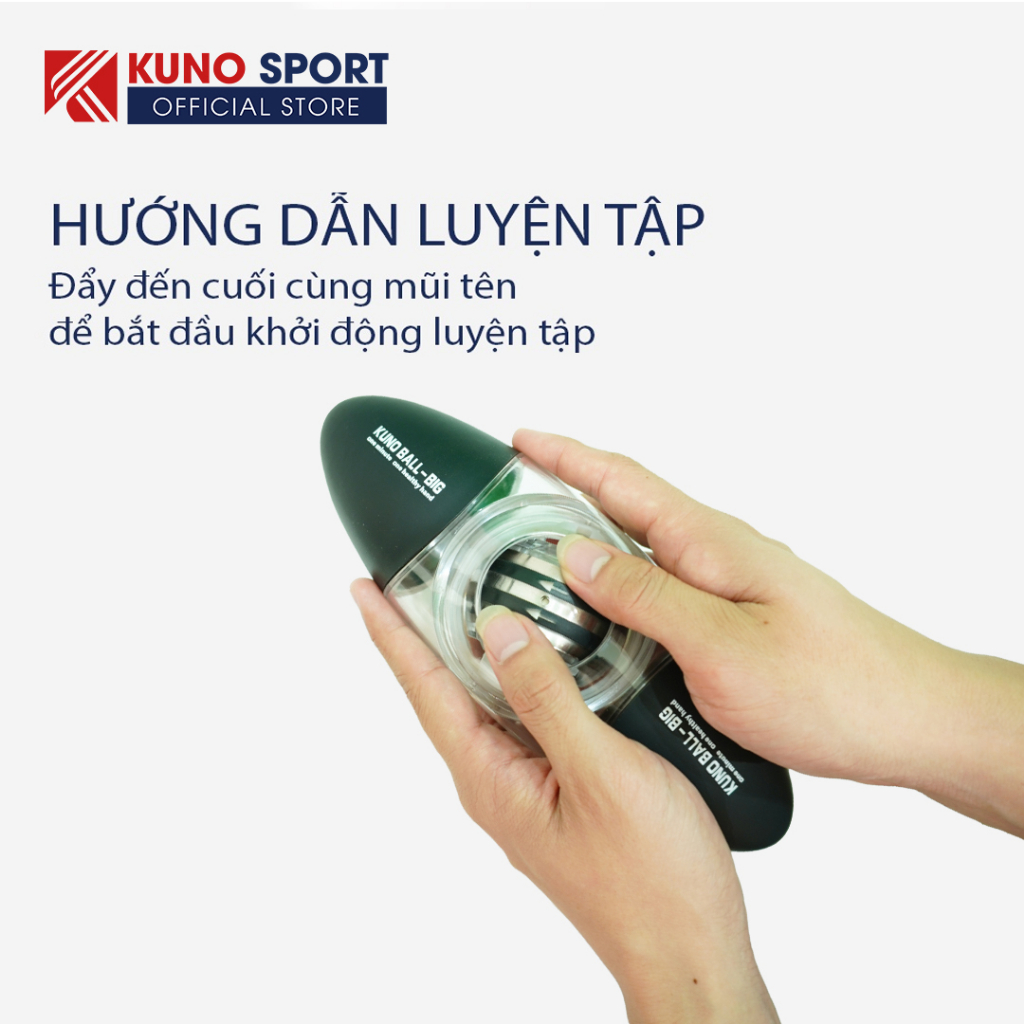 Bóng Tập Cơ Tay KUNO BALL BIG Bóng Tập Tay Phiên Bản To Cao Cấp Thế Hệ Mới Lực Siêu Mạnh Rèn Luyện Cổ Tay