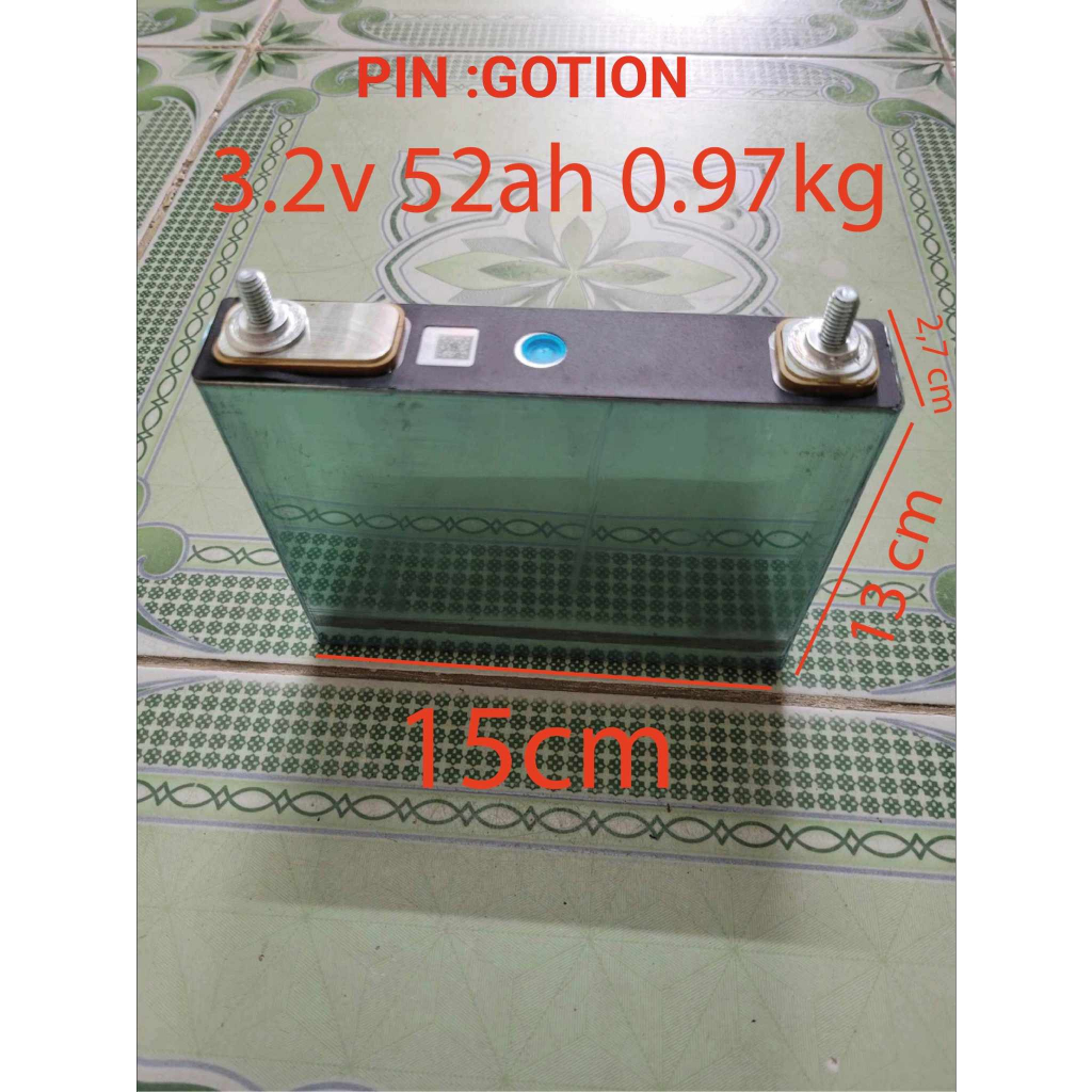 Pin Lithium 3,2v 52Ah Mới 100%