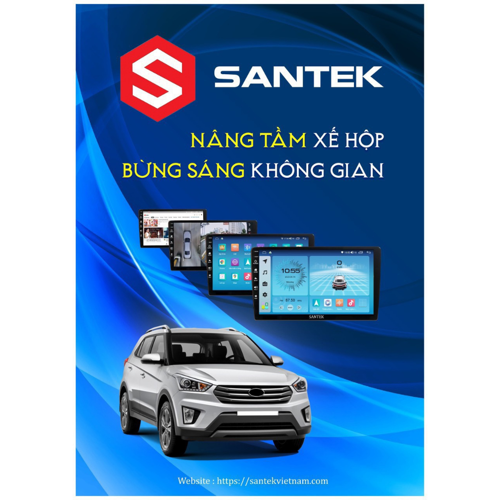 Màn Hình Android Santek X800 Trên Xe Ô Tô